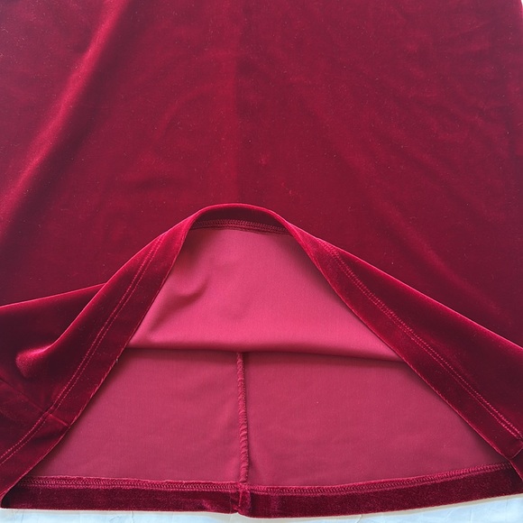 Vintage 90s Glitter Mini Dress Velvet Bodycon Burgundy Betsey Johnson Sexy Hot L - Picture 10 of 16